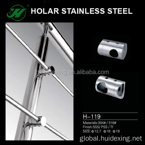 handrail accessories & balustrade stainless steel cross bar holder Manufactory